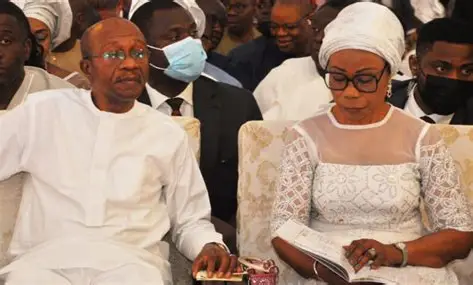 Emefiele and wife 