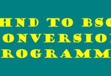hnd to bsc conversion programme