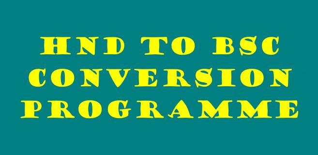 hnd to bsc conversion programme