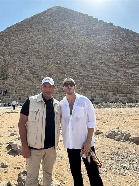 Burak Deniz Visits Egypt Pyramids and Shares Experience Inside Great Pyramid of Giza